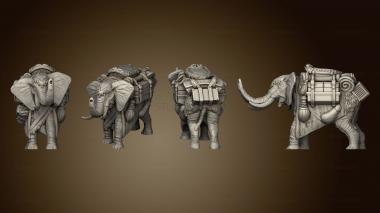 3D model An elephant with a saddle (STL)