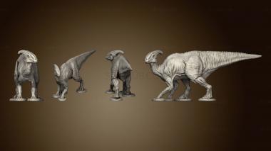 3D model Parasaurolophus Pose 1 (STL)