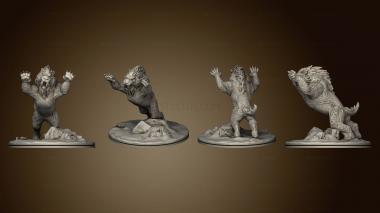 3D model Sabertooth Pouncing Based (STL)