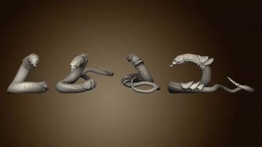 3D модель Змеи в доспехах 3 (STL)