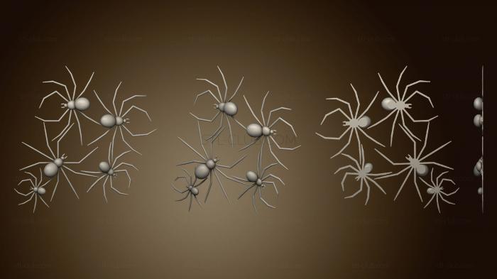 3D мадэль Набор пауков (STL)