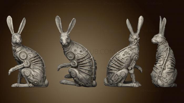 3D model Steampunk Rabbit Figurine (STL)