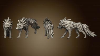 3D модель Лесной Волк 1 В (STL)