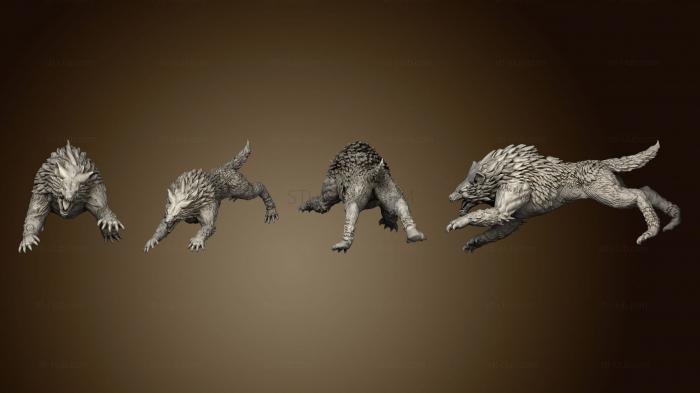 3D model Warg Attacking Large (STL)