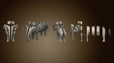 3D model Week Issue 7 Multi Col Elephant (STL)