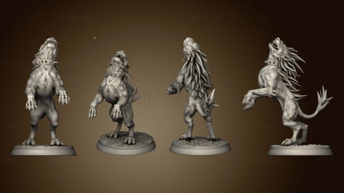 3D model White Werewolf Tavern Evil dog 3 (STL)