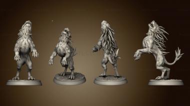 3D model White Werewolf Tavern Evil dog 3 (STL)