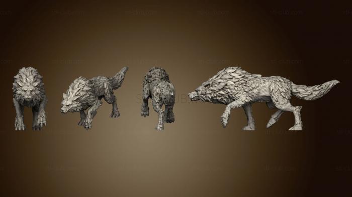 3D мадэль Зимний Волк Большой (STL)
