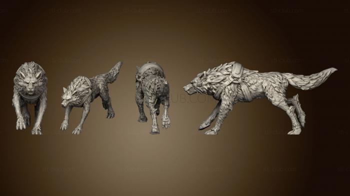 Статуэтки животных Прирученный Волк v3