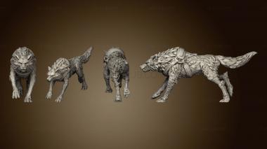 3D мадэль Прирученный Волк v3 (STL)