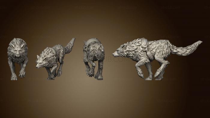 Статуэтки животных Прирученный Волк v4