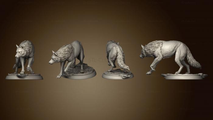 Статуэтки животных Волки