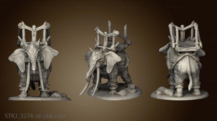 3D model War Elephant (STL)