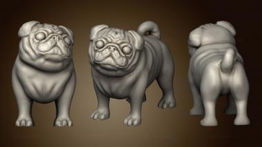 3D model All The Pugs Pug Only (STL)