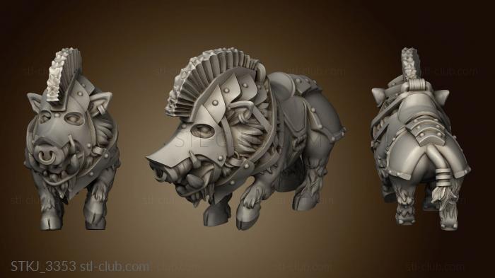 3D model Animal Mounts Boar (STL)