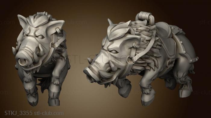 3D model Animal Mounts Boar (STL)