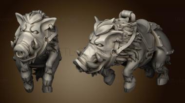 3D model Animal Mounts Boar (STL)