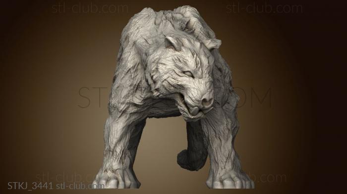 3D model Bear Zomby Tiger Horse Zombie (STL)