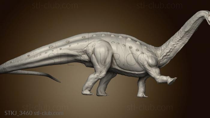 3D model Beasts Apatosaurus Leg Stomp (STL)