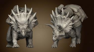 3D model Beasts Triceratops Walked Back (STL)