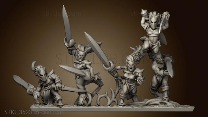 3D model blade dancers (STL)