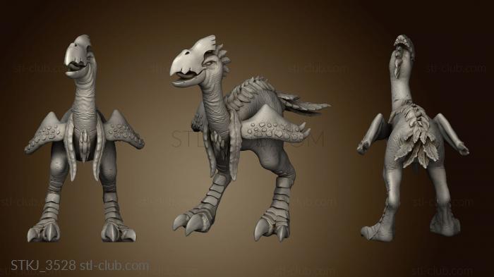 3D model Blood Elves Two Birds Mounts tallstrider mount (STL)