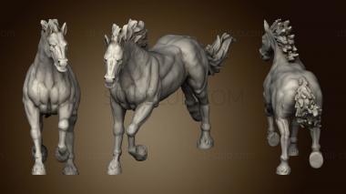 3D model Blood Moon Horse And Carriage Wild (STL)