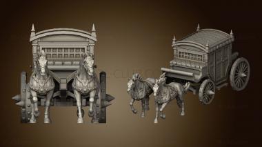 3D model Blood Moon Horse And Carriage (STL)