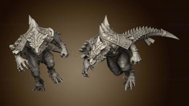 3D model Brute Fun Lizardmen Lizen Saurus Craftables (STL)