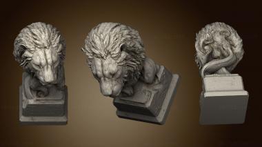 3D model African animals lion (STL)