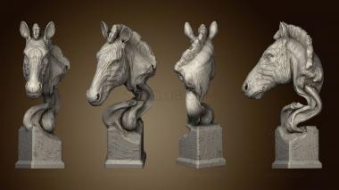 3D model African animals zebra (STL)