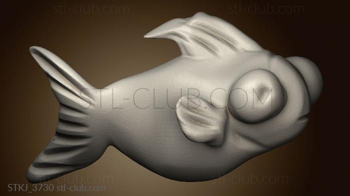 3D model Chunky Humans Characters Monk Bob Salot fishsmall (STL)