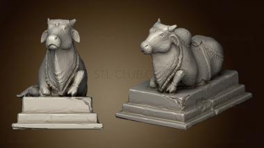 3D model Cow Statue PBR (STL)