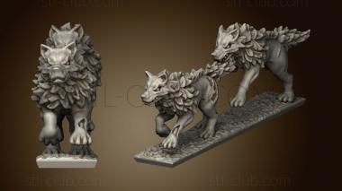 3D model dire wolves (STL)