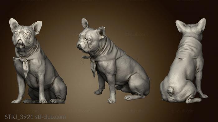 3D model Dog Animal Rt Sit (STL)