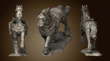 3D model Draft Horse Back (STL)