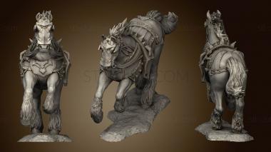 3D model Draft Horse Back (STL)