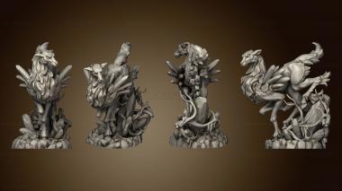 3D model Elemental Creatures Ice Stag Antler (STL)