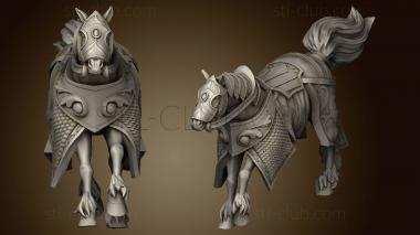 3D model Elven Riders Modular War horse (STL)