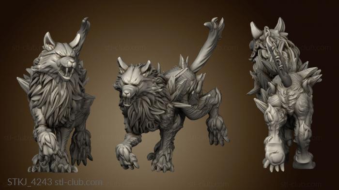 3D model Frost Lands Dire Wolves Wolf (STL)