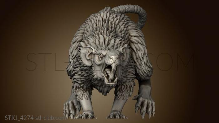 3D model Giant Rat (STL)