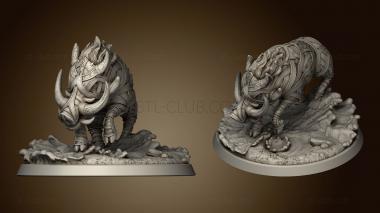 3D model Wotangar Clan Warthog Base (STL)