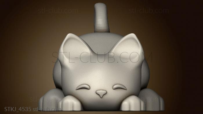 3D модель Брелок-Подставка Для Смартфона cat (STL)