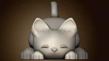 3D мадэль Брелок-Подставка Для Смартфона cat (STL)