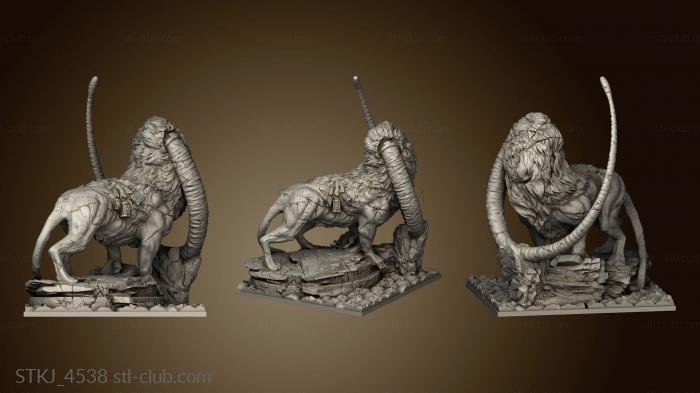 Kingdom Death Expansion Terrain LG Lion Statue