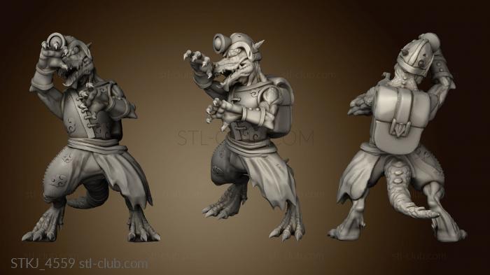 3D model Kobolds Yao Long Temple miners (STL)