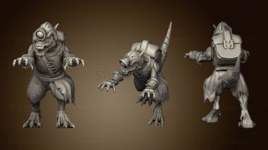 3D model Kobolds Yao Long Temple miners (STL)