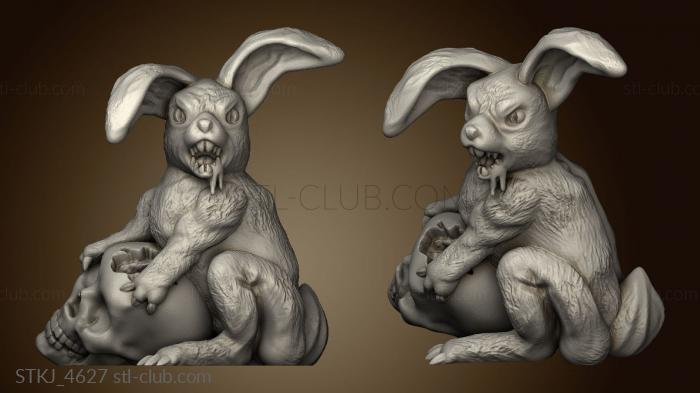 3D model lost folders easter bunny (STL)