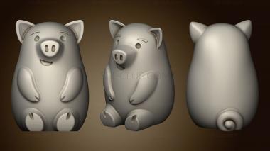 3D model LUPITA PIGGY BANK CHALLENGE PIG SML Sep (STL)