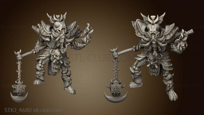 3D model Might The Tusk Undead elephant flame Sups (STL)